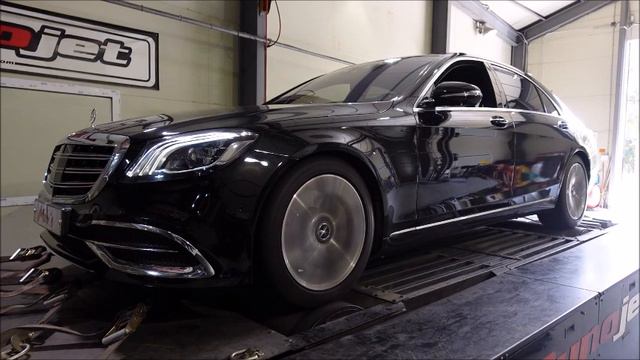 2015 MB W222 S500 L 4Matic Mar's ECU Tune Dyno Test 410WHP . 50~66WHP, 14Tq Up!! смотреть онлайн