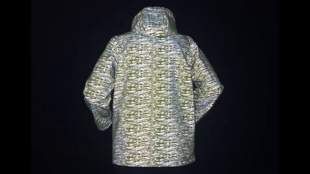 Reflective jacket with custom reflective pattern printing смотреть онлайн