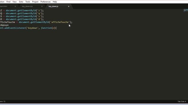 Key down Key up tuto JavaScript смотреть онлайн