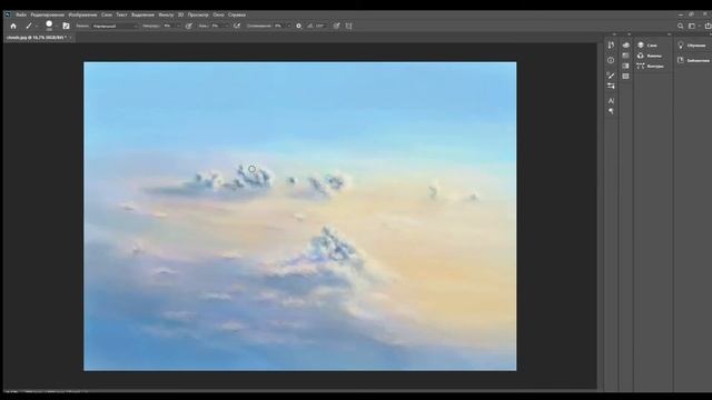 Над облаками\Рисуем облака\Clouds speedpaint смотреть онлайн