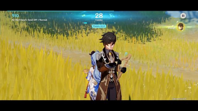 Ganyu X Zhongli (Genshin impact Lyre Event Performance) смотреть онлайн