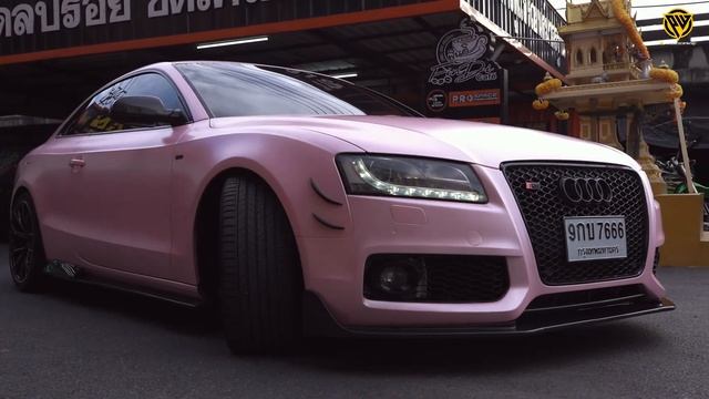 Audi A5 Full Wrap Macearon Cherry Pink By Prospacecarwrap смотреть онлайн