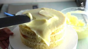 Выравниваем торт кремом шантифлекс, крем chantyflex на торт.