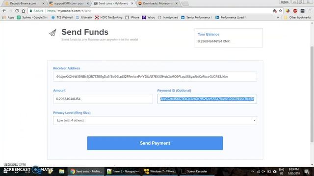 Monero (XMR) Mining Payout | Deposit to Binance.com смотреть онлайн