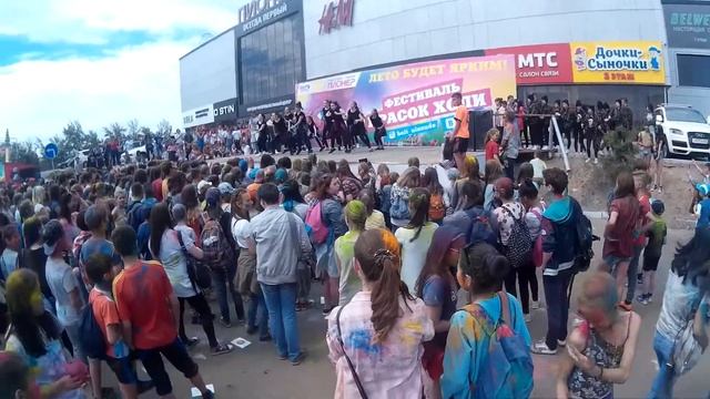 фестиваль красок холи в городе улан-удэ (видео без слов) смотреть онлайн