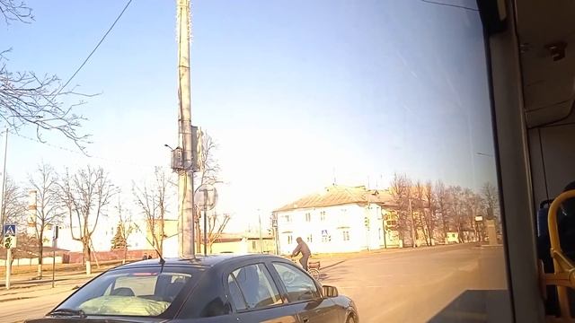 Борисов. Поездка на автобусе МАЗ 103.486 ревучим информатором по маршруту 18 (ГОС№: АС 1343-5) смотреть онлайн