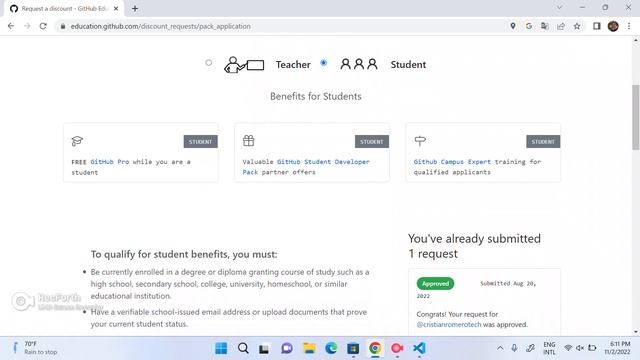 How to get Git-hub pro with your email from university смотреть онлайн