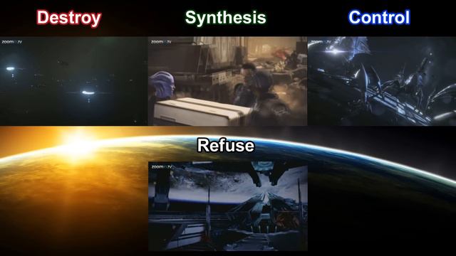 Mass Effect 3 Extended Cut - All new endings menu смотреть онлайн