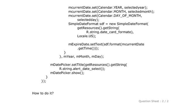 Android : How to Disable future dates in Android date picker смотреть онлайн