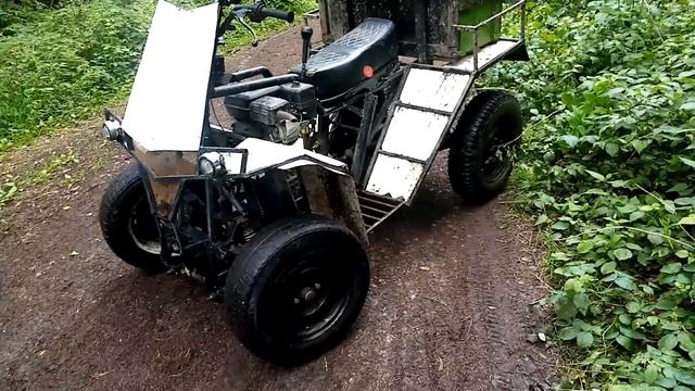 самодельный квадроцикл с двигателем от мотоблока 6.5 л.с. КВАДРОБЛОК смотреть онлайн