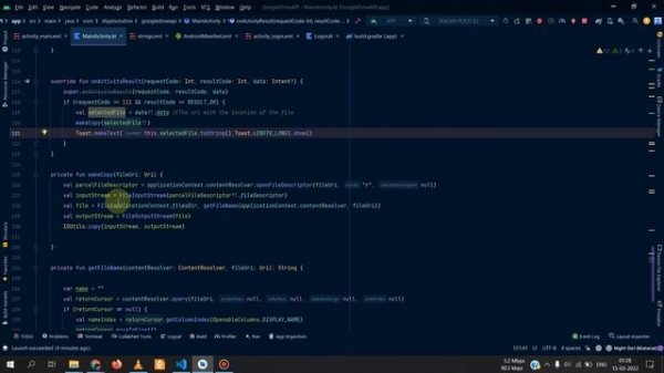 How to upload a file through Google Drive API in Android App using Kotlin |  Google Drive API Part-