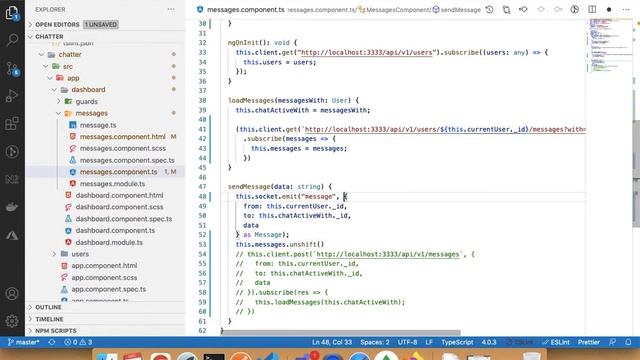 Chatter App Integration with Socket.io смотреть онлайн