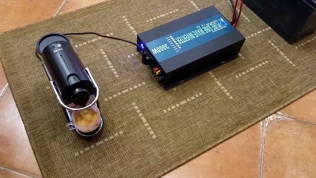 Работа капсульной кофеварки от инвертора. смотреть онлайн