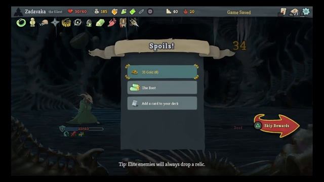 Slay the Spire (PS4) - The Silent - Beautiful Infinite combo смотреть онлайн