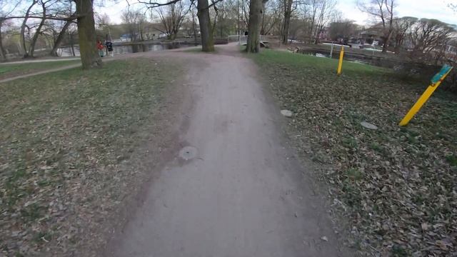 На шоссейнике по Петроградке. Каменный остров. От первого лица. 2023 весна. смотреть онлайн