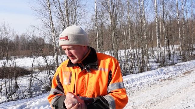 Расчистили 600 метров дороги от крупных деревьев и кустарника/ Впереди весна смотреть онлайн