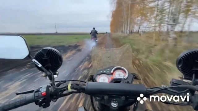 Иж планета 5 газ в полас Минск125 покатушка✅