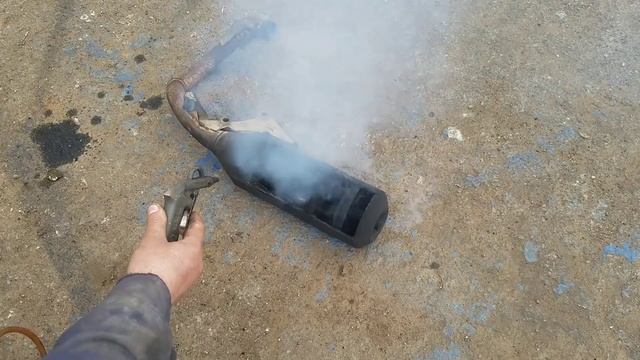 Чистка глушителя от скутера смотреть онлайн