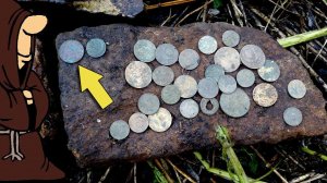 Одна монета окупила два дня копа. Поиски предметов старины с металлоискателем. Поиск монет и кладов)