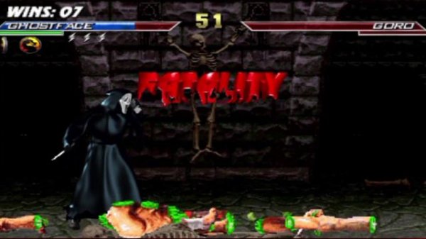 FATALITY : Ghostface, scream, mortal Kombat (MKNE)