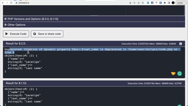 New in PHP 8.2 - Deprecate Dynamic Property Declaration смотреть онлайн
