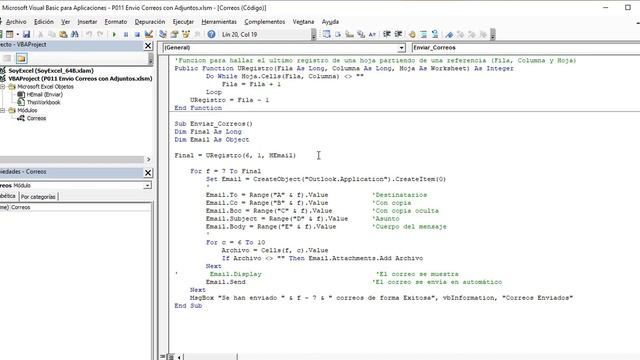 Envio masivo de correos outlook desde excel смотреть онлайн