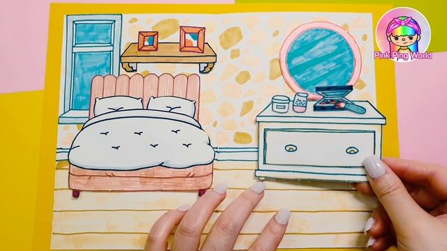 Toca Life World Parents Room Quietbook Idea DIY