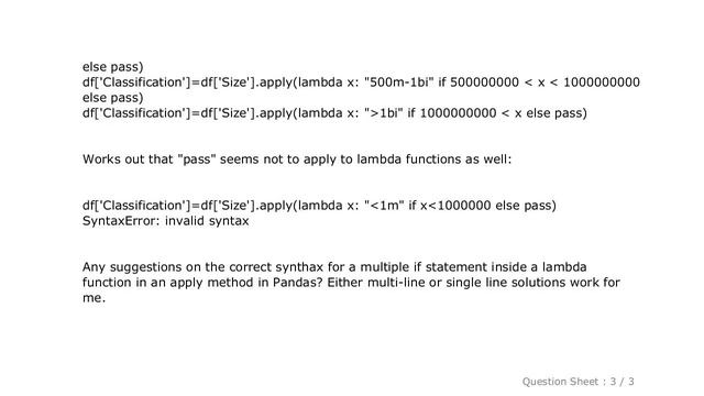 Pandas : Using Apply in Pandas Lambda functions with multiple if statements смотреть онлайн