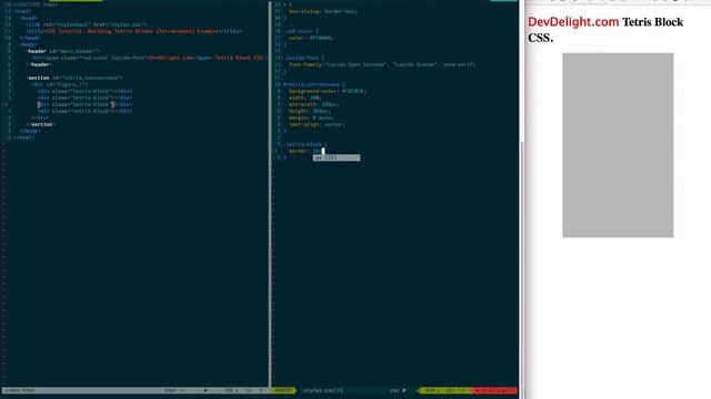 CSS Tutorial: Learn By Building Tetris Blocks (Tetrominoes) - Full Video смотреть онлайн