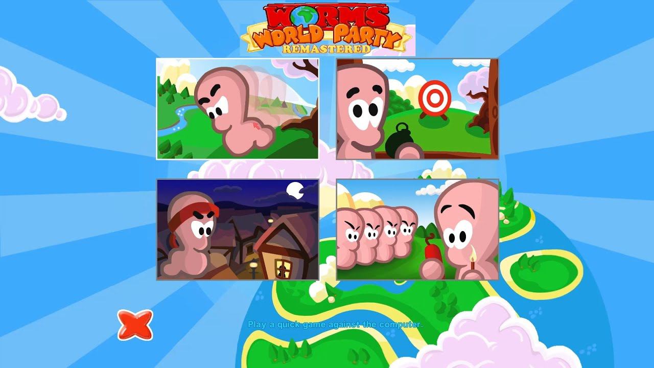 Worms World Party Remastered [03] смотрим сингл-режимы