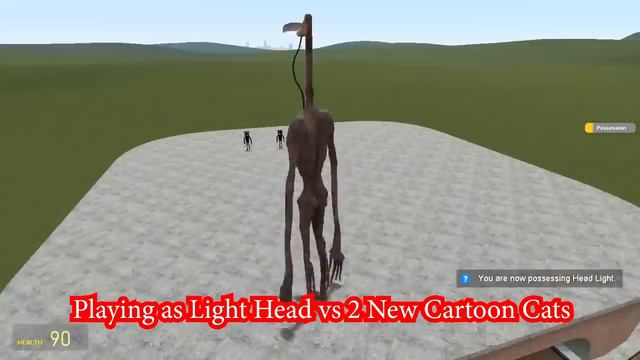 NEW CARTOON CAT VS LIGHT HEAD!! Garry's Mod [Siren Head Cartoon Cat Trevor Henderson] Gameplay смотреть онлайн