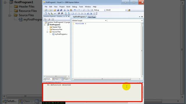 Writing a first "Hello World" program in C using Visual C++ Express смотреть онлайн