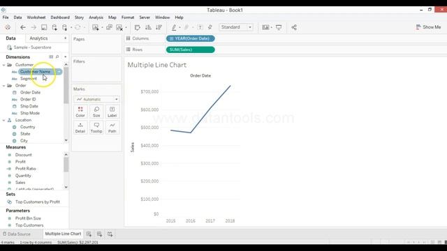 Creating and Customizing Tableau Line Charts смотреть онлайн