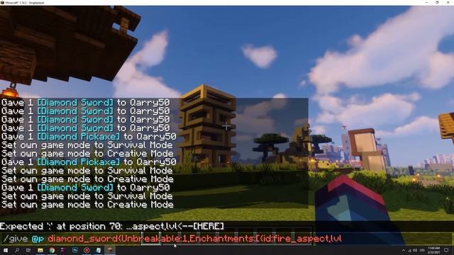 How To Get A Fire Aspect 1,000 Sword in Minecraft 1.16.5 (2023) смотреть онлайн