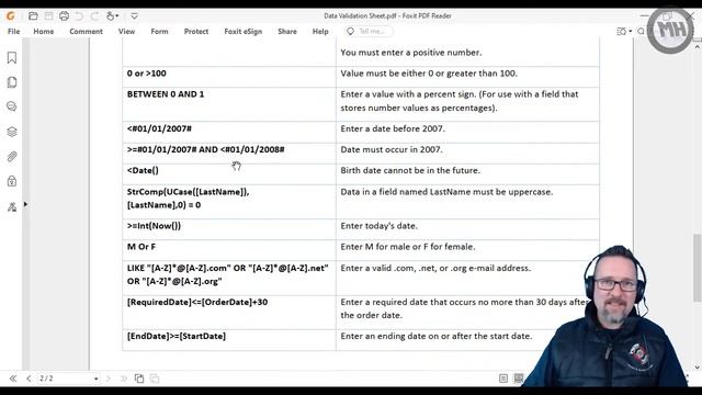 Level 3 Access Lesson 8: Data validation in Access смотреть онлайн