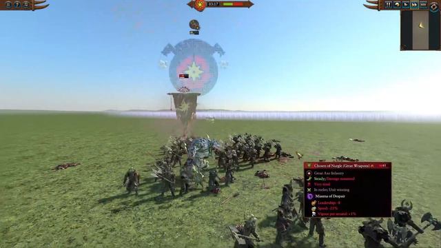 Nakai the Wanderer VS Chosen of Nurgle (Great Weapons). Total War Warhammer 3 смотреть онлайн