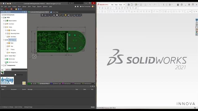 Выборочная выгрузка данных из Altium Designer в SolidWorks смотреть онлайн