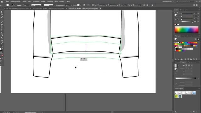 Как нарисовать резинку на изделии в Adobe Illustrator смотреть онлайн