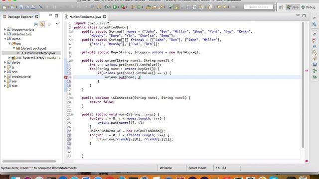 Java example -- Find if two persons are connected in social network смотреть онлайн