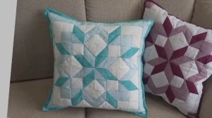 Показываю как просто сшить наволочку из полуквадратов. Быстрый вариант сборки