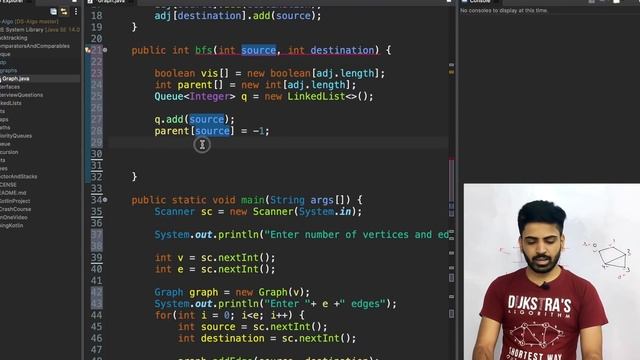 BFS and DFS in Java C++ | Graph Implementation | Graph data structure | BFS DFS Algorithms смотреть онлайн