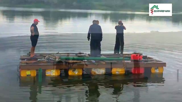 ● МОНТАЖ ВИНТОВЫХ СВАЙ НА ВОДЕ ПОД ПИРС! ФУНДАМЕНТ на ВОДЕ! МОНТАЖ ПИРСА! ПИРС на ВИНТОВЫХ СВАЯХ! смотреть онлайн