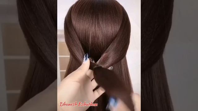 10 different and easy hairstyles | simple hairstyles | New hairstyle | cute hair | Dhanesh Ezhutha смотреть онлайн