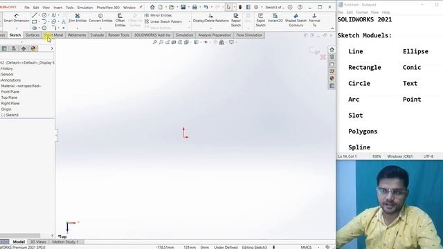 SolidWorks Sketching in Hindi | Part 1 | Drawing Commands | Line, Circle, Rectangle etc. Lession-4 смотреть онлайн
