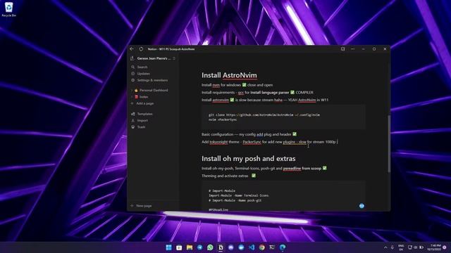 AstroNvim - PowerShell - Oh-my-posh - Scoop - Windows Terminal - Windows 11 смотреть онлайн