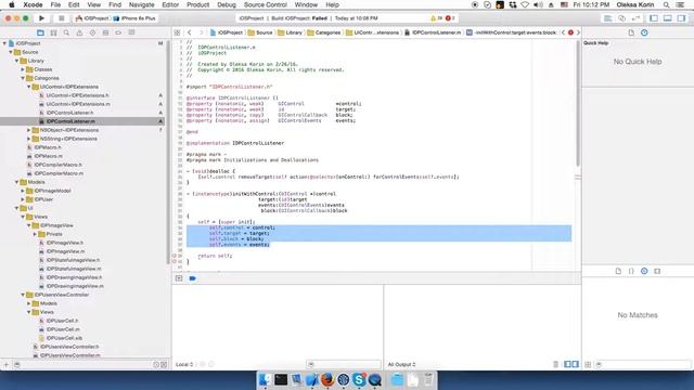28 Objective C UI - UIControl listener смотреть онлайн