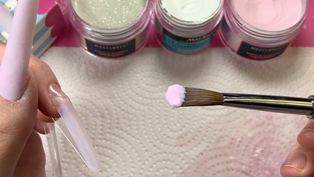 Doing My Own Acrylic Nails *1st Time* Beginner Acrylic Application On XXL Nails | Modelones Acrylic