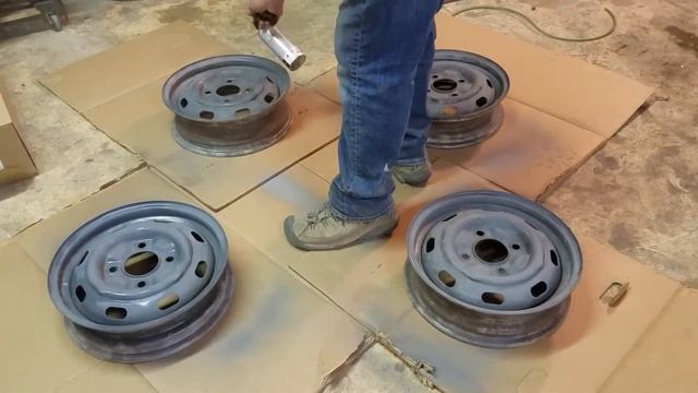 Day #7/8 - 71 VW Beetle Wheel Restoration And Painting  - 