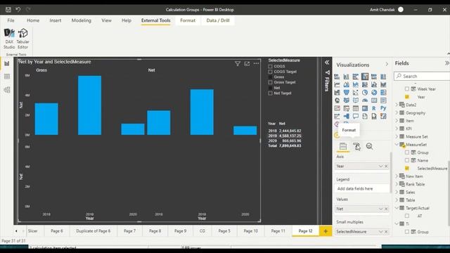 Power BI Abstract Thesis Episode 59: Calculation Groups - Use Measure with small multiple смотреть онлайн