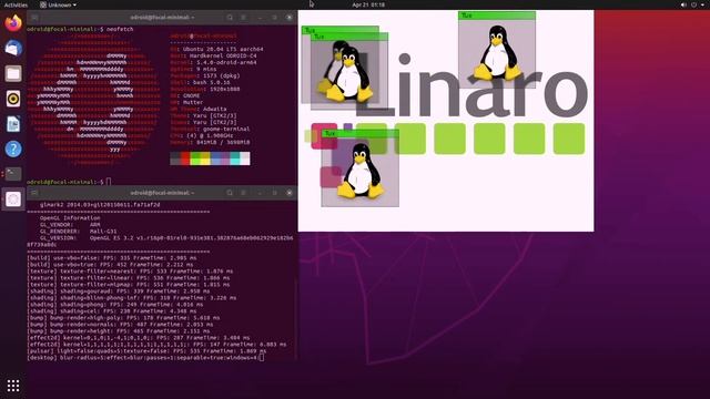 ODROID-C4 Ubuntu 20.04 + Kernel 5.4 + Wayland + FireFox + WebGL смотреть онлайн